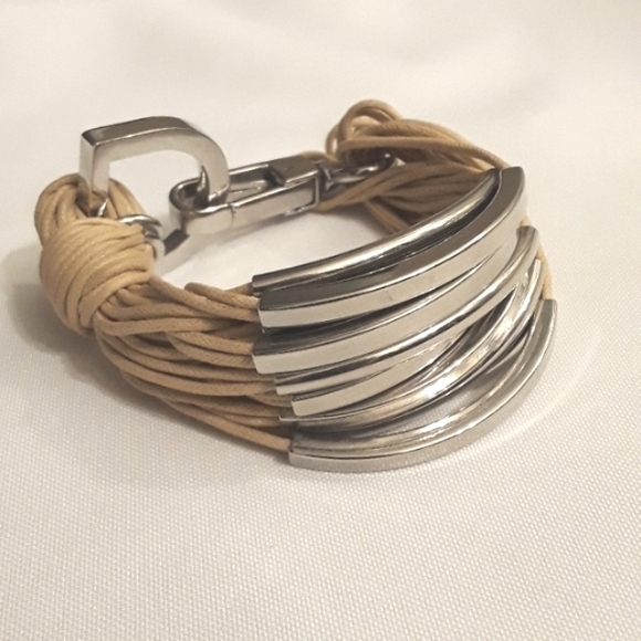 Armani Exchange Multi Tube Statement Bracelet - Picture 7 of 7